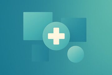 Obraz premium Add a new object: An abstract image featuring a plus sign, inviting the viewer to explore a world of fresh possibilities, innovation and creative growth. 