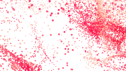 Abstract background with pink and red confetti. Perfect for celebrations, parties, and festive designs.