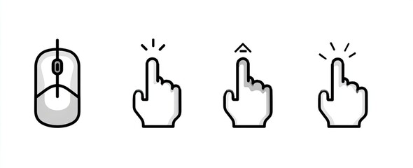 Computer mouse and click/tap gestures