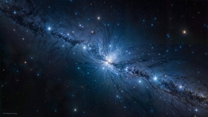 Naklejka premium A view of a star cluster