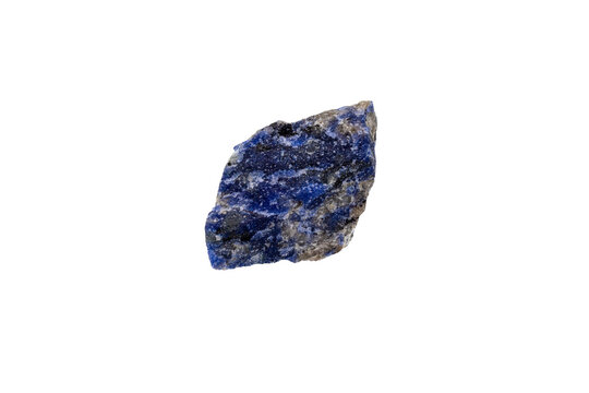 Lapis lazuli rock in its natural state