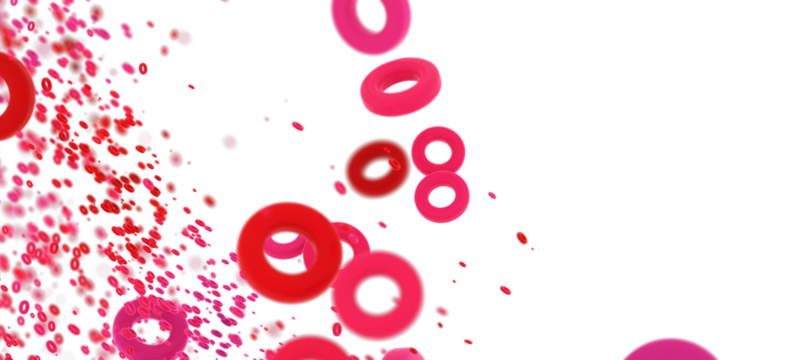 Beautiful abstract background with pink and red rings. Perfect for design projects.