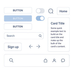 User Interface (UI) and User Experience (UX) Design Elements Kit