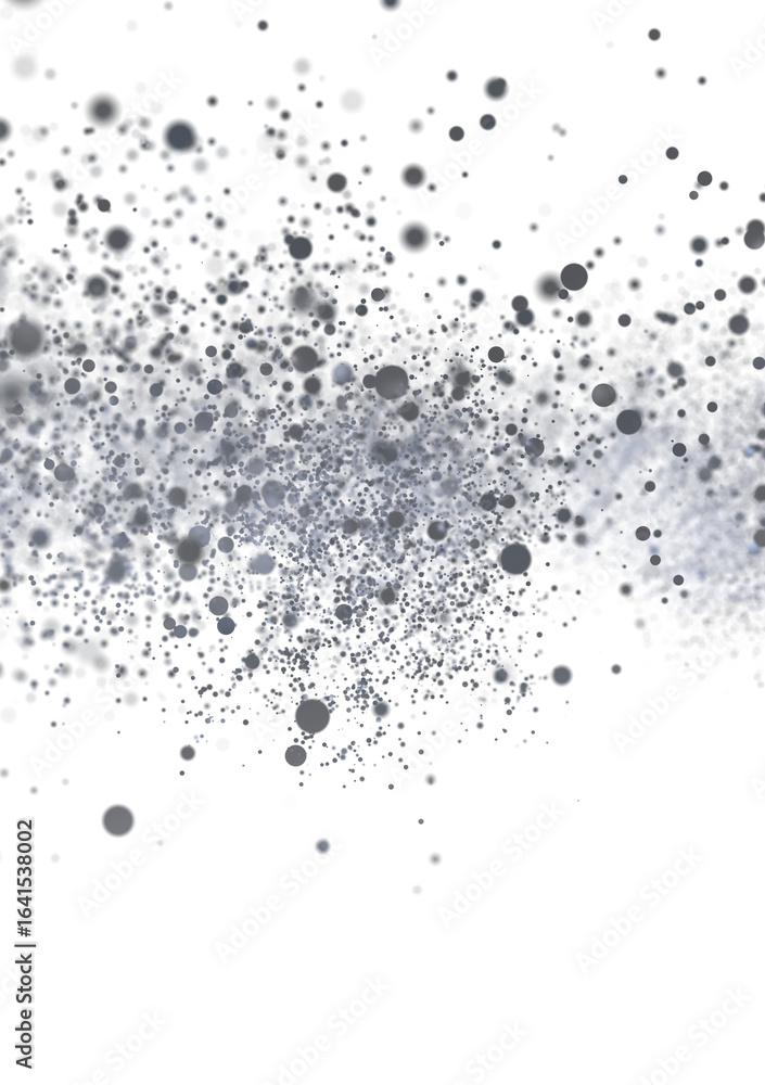 Aufkleber high-res image of grey dust particles floating, perfect for backgrounds and design.