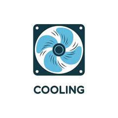 Cooling Fan Air Circulation Icon