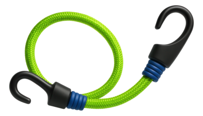 Elastic bungee cord with hooks for attaching items to bike racks