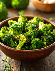 Green roasted broccoli