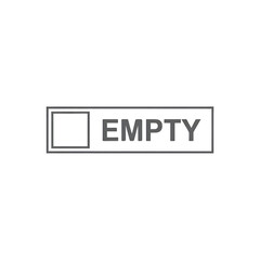 Obraz premium Empty Shelf Storage Icon