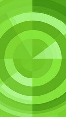 Circular, vibrant green pattern