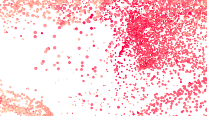 Abstract background with pink and orange confetti. Perfect for celebrations, parties, and festive designs.