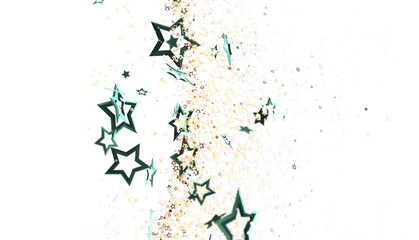 Beautiful sparkling teal stars on white. Perfect for celebration, festive, and magical designs.