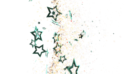 Beautiful sparkling teal stars on white. Perfect for celebration, festive, and magical designs.