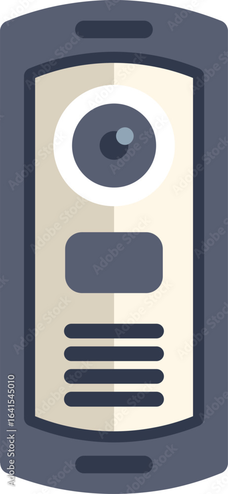 Poster modern video intercom system is providing enhanced security and communication for homes and business
