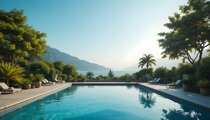 Obraz premium swimming pool