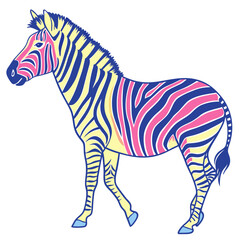 Fototapeta premium zebra vector illustration