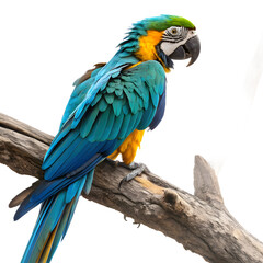 Fototapeta premium Colorful Exotic Bird Transparent Asset