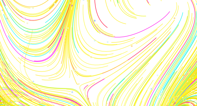 Vibrant, dynamic lines swirl on white. Perfect for modern designs.