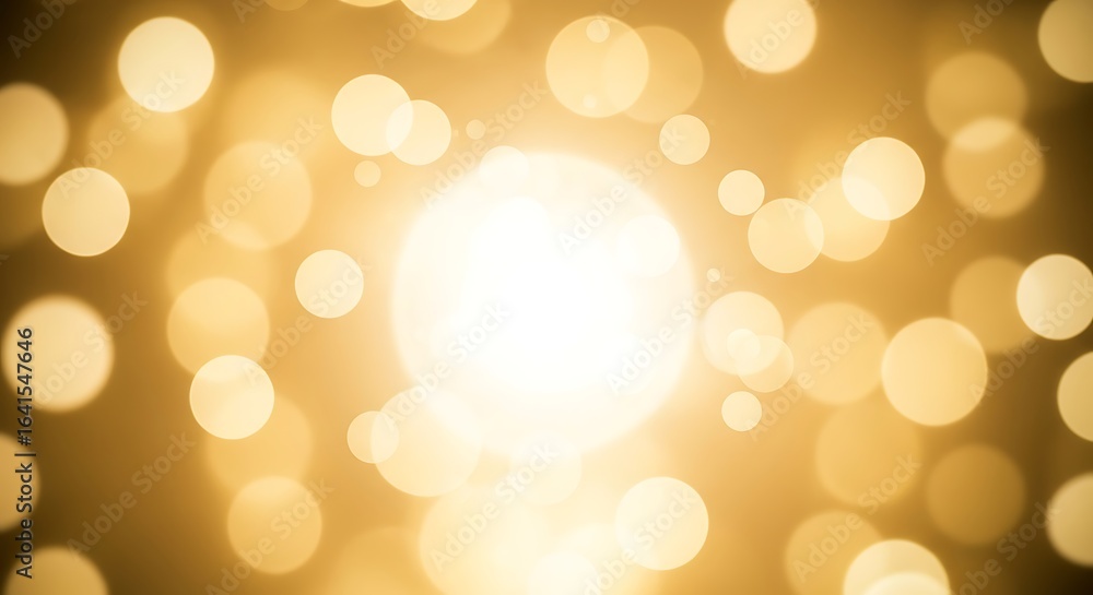 Poster radiant spheres softly glow against a backdrop of honeyed luminescence creating a warm ethereal feel