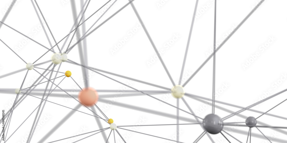 Poster stock photo of an abstract network connection graphic. ideal for technology, communication, and conn