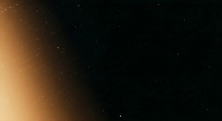 Fototapeta premium abstract Dark Background with a Golden Light Leak and Floating Dust Particles