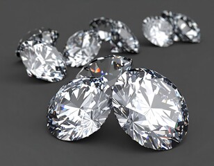 Brilliant Cut: A collection of beautifully faceted gemstones on a sleek surface