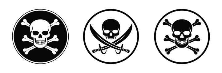 Skull and crossbones vector illustration