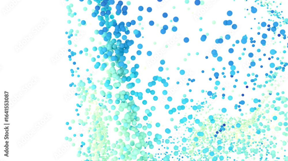 Poster seamless pattern with many blue and green circles. perfect for website backgrounds and presentations