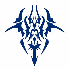 illustration design abstract tribal art tattoo ornament for elements design and other 