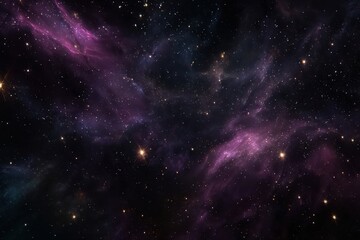 Fototapeta premium Deep Space Nebula With Colorful Star Clusters