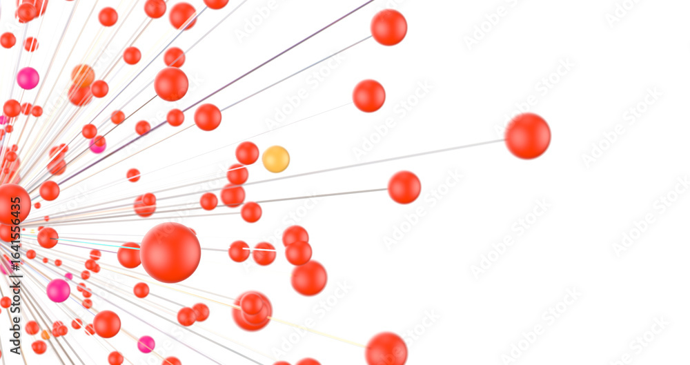 Aufkleber sphere network structure - abstract design connection design