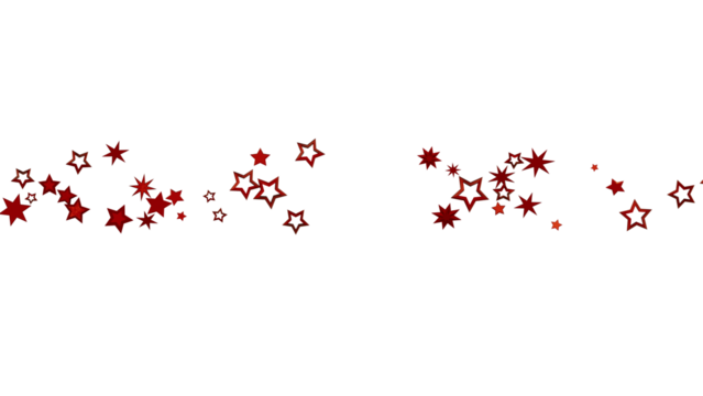 Red Star Scatter Background - Powered by Adobe
