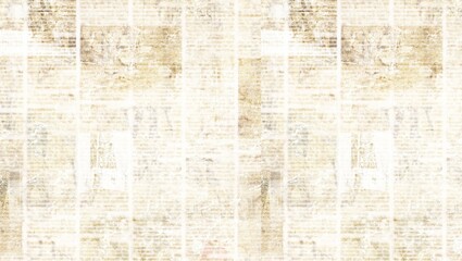 Abstract background featuring faded newspaper columns with a vintage and textured appearance overall