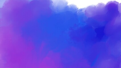 Abstract watercolor painting with shades of purple and blue creating a dreamy and ethereal atmosphere