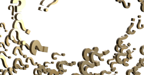 question icons, original 3d rendering; business and marketing concepts