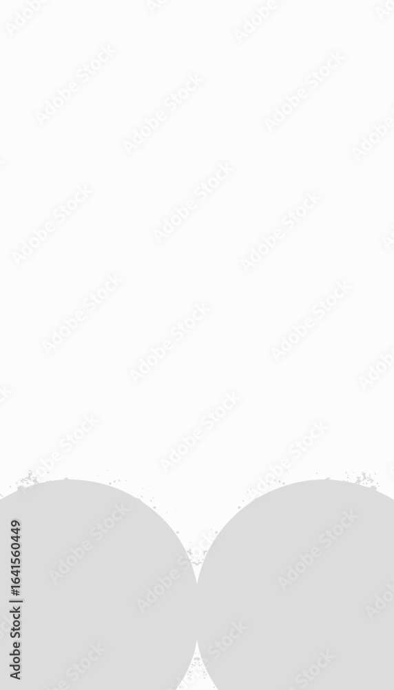 Poster abstract circular shapes on white background in minimalist style