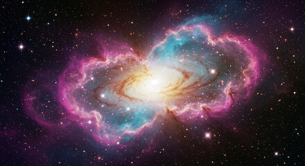 Massive Cosmic Storm in Vibrant Nebula