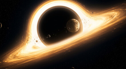 Black Hole Consuming a Dying Star