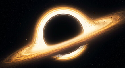 Black Hole Consuming a Dying Star