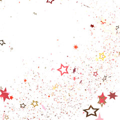 Stars - stars. Confetti celebration, Falling golden abstract decoration for party, birthday...