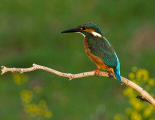 Fototapeta premium Kingfisher perched on branch