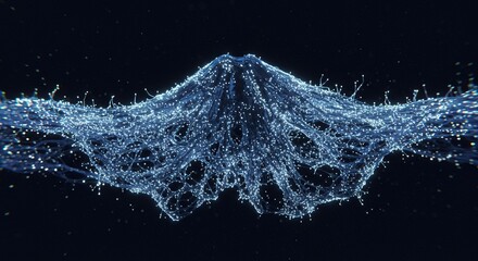 Abstract network of glowing lines with data points illustrating digital connectivity and innovation
