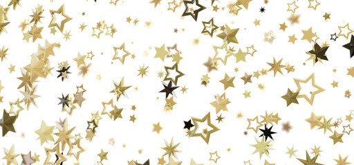 Sparkling gold and black stars on white. Perfect for holidays, celebrations, and more!
