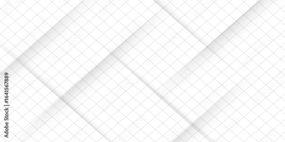 Poster white color technology concept geometric square background. square 3d modern abstract white backgrou