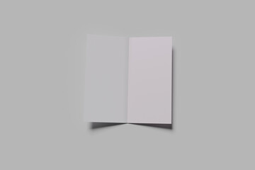 Bifold brochure mockup (blank)
