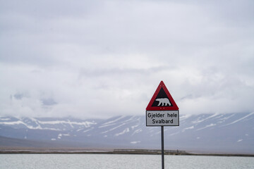 Warning sign that says 