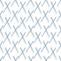 Naklejka premium Abstract windmill blades arranged in diagonal rhythm on white background.Seamless watercolor pattern. Airy, architectural design ideal for textiles, packaging, stationery, and eco-themed branding