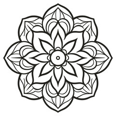 Fototapeta premium Simple And Luxury Mandala Design Vector 