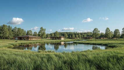 Fototapeta premium The Nature Conservation Center PODA is located near the Black Sea shoreline.