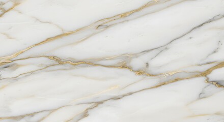 Obraz premium Luxury White Marble Texture with Golden Veins