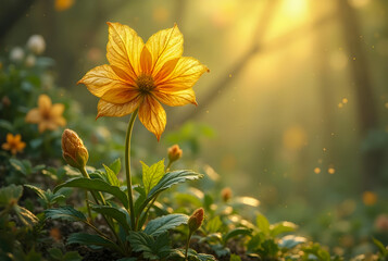 yellow flowers in the garden